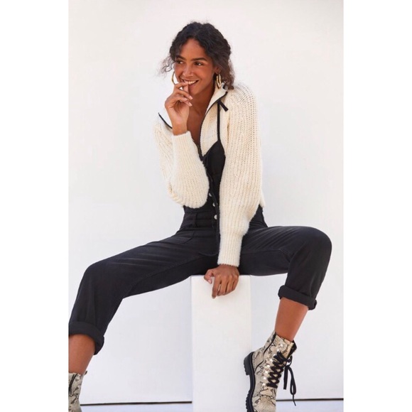 NWT ANTHROPOLOGIE WINNIE RIBBED SWEATER JACKET - Picture 12 of 13